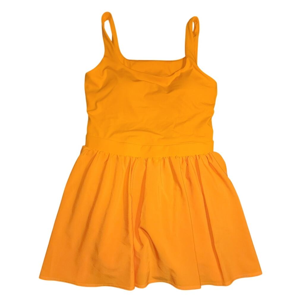 JoyLab Game Day Tank Active Tangerine Orange Dress Small